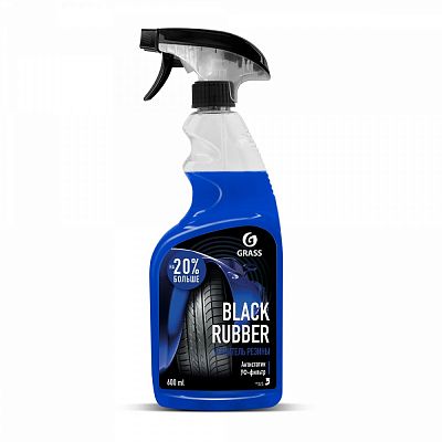 Полироль чернитель шин "Black rubber" (флакон 600 мл)