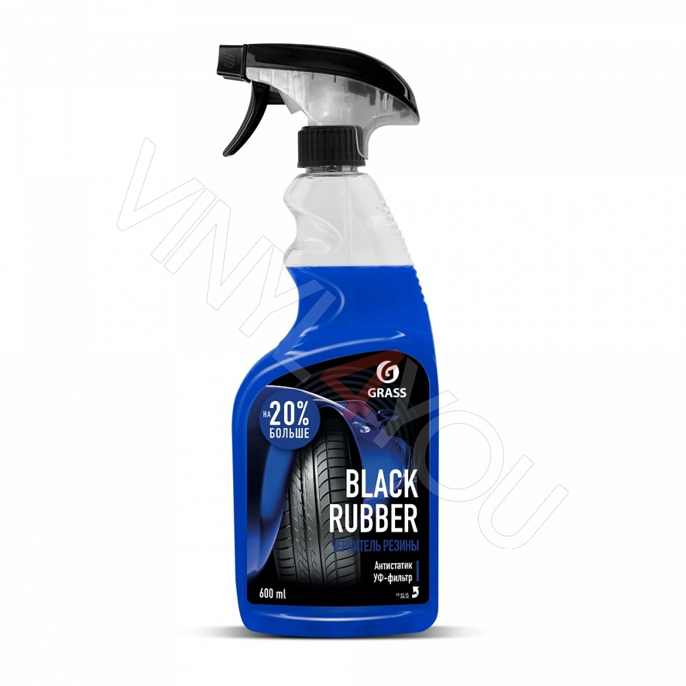 Полироль чернитель шин "Black rubber" (флакон 600 мл)